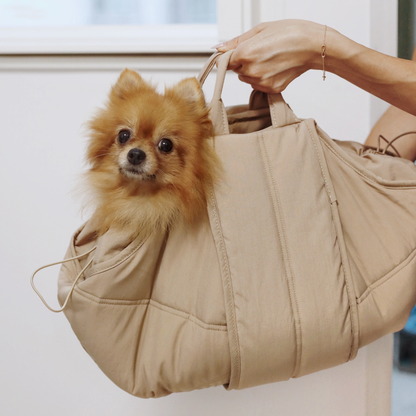 LAMBWOLF COLLECTIVE - OLLA Tragetasche für Hunde – Camel - OSSO BLU
