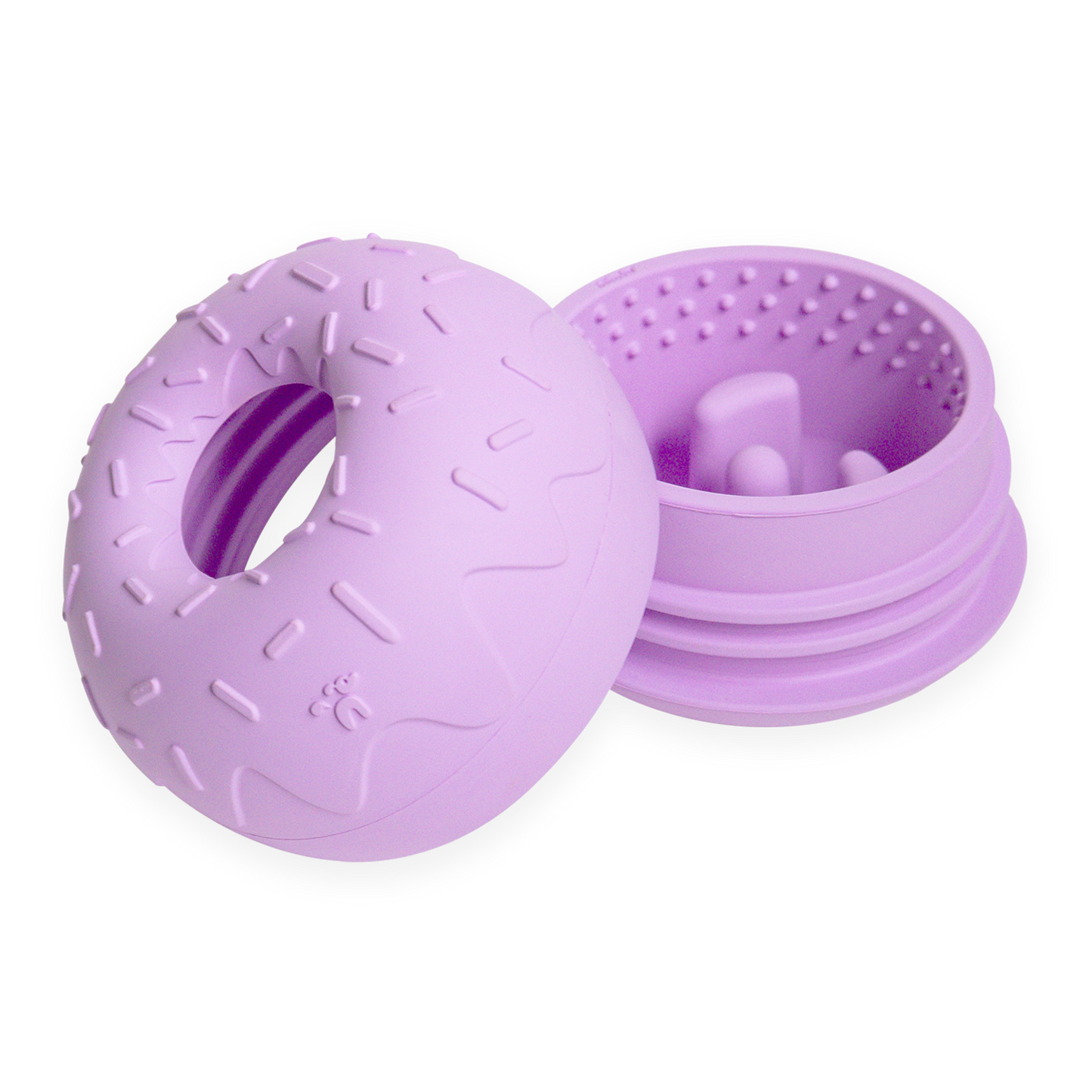 INOOKO – Yoomy Donut Schleckmatte & Beschäftigungsspielzeug für Hunde – Lavendel
