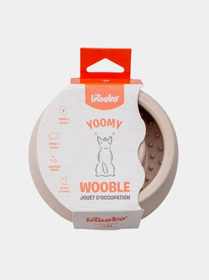 INOOKO - Yoomy Wobble Toy for Dogs, Sand-colored