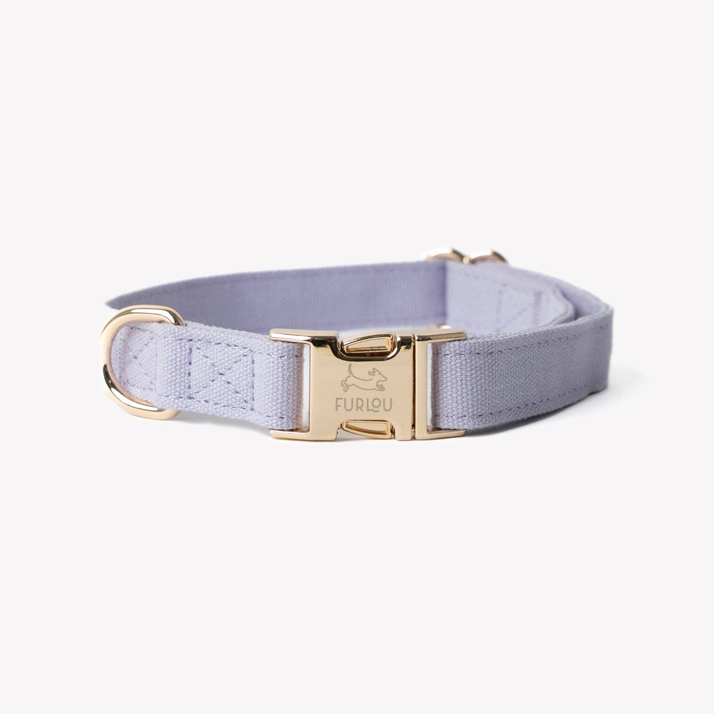 FURLOU – Hundehalsband aus Baumwoll-Canvas in Lavender - OSSO BLU