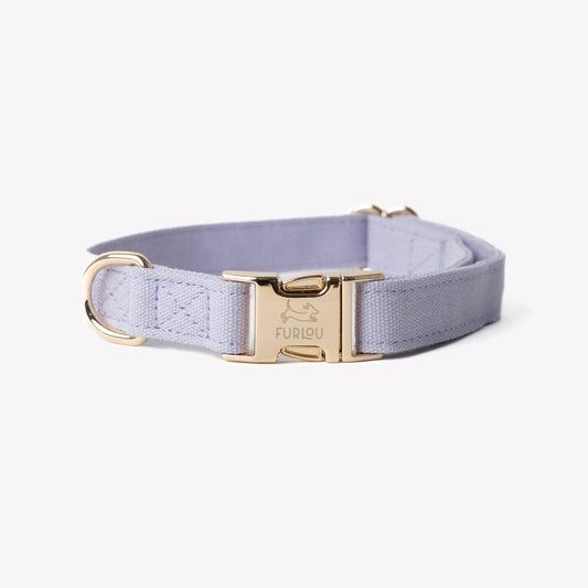 FURLOU – Hundehalsband aus Baumwoll-Canvas in Lavender - OSSO BLU