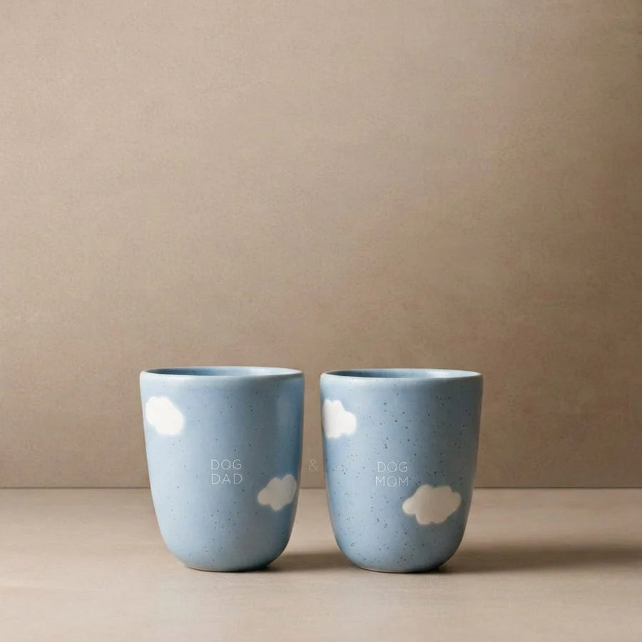 EGG BACK HOME - Cloud Becher Set 220 ml – Dog Mom & Dog Dad, 2-teilig - OSSO BLU