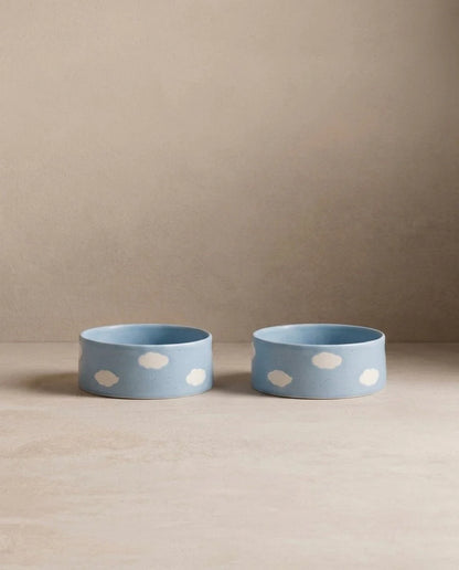 EGG BACK HOME - Cloud Futternäpfe (2er-Set) - Blue - OSSO BLU