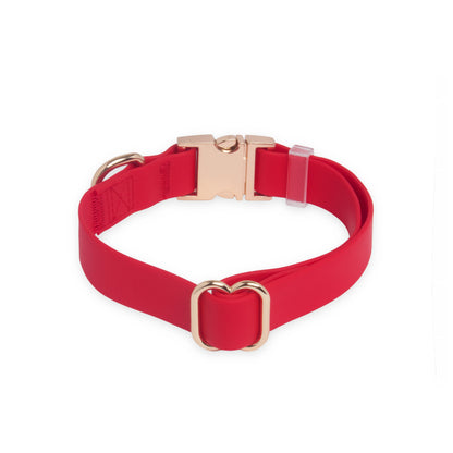 SUNNY TAILS - Wasserdichtes Hundehalsband - Cherry Red