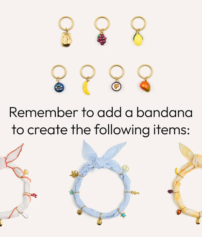 CAFIDE – Charm Set „Sira Früchte“ (7 Stück) - OSSO BLU