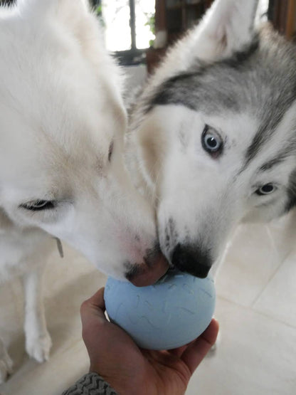 INOOKO – Yoomy Donut Schleckmatte & Beschäftigungsspielzeug für Hunde – Blau