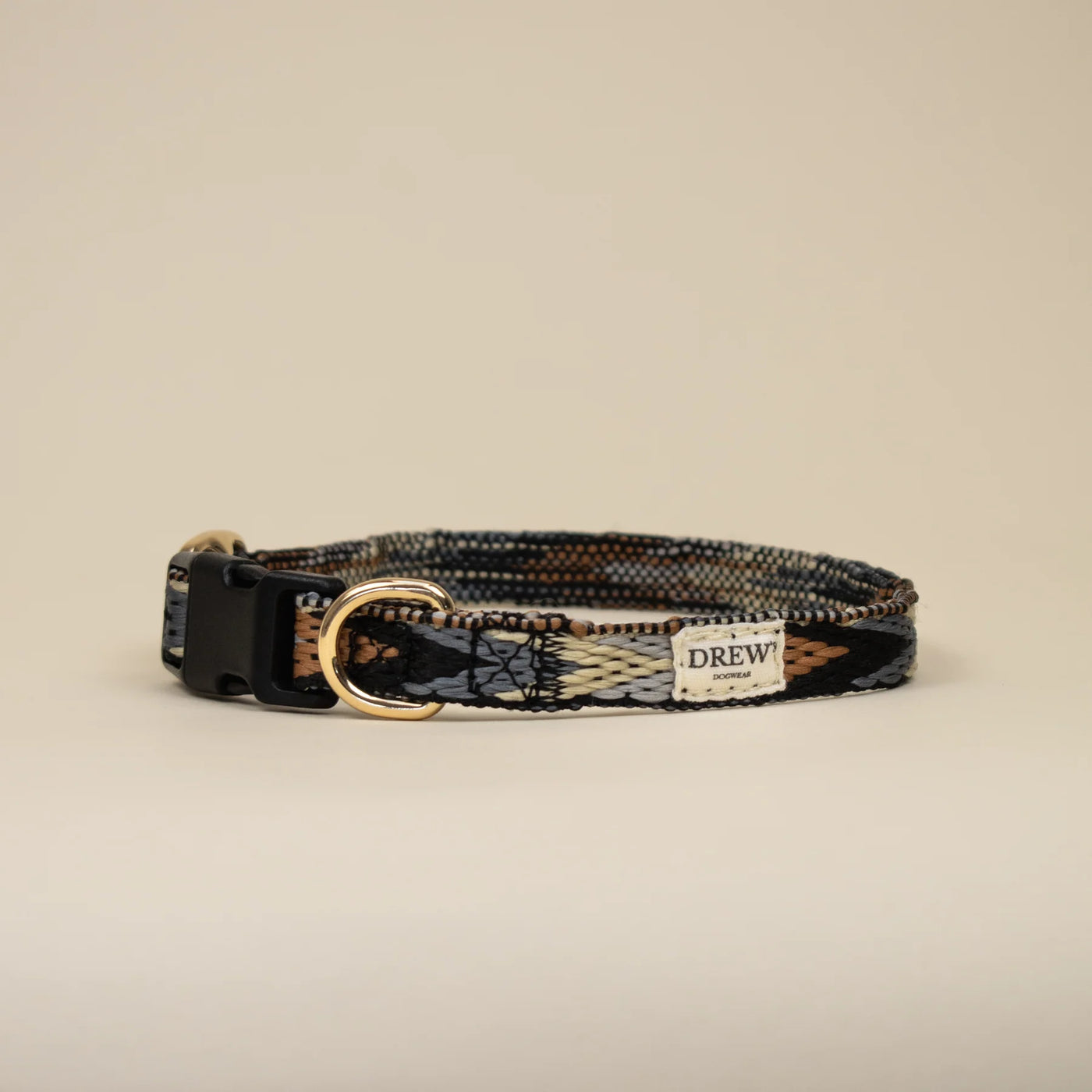 DREW'S DOGWEAR - Dark Arrow / Soft &amp; Adjustable Collar (Brown Pattern)