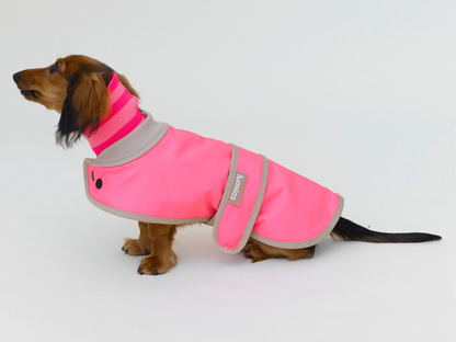LUMIIES – Glow Raincoat Mini-Fit Hunderegenmantel Neonpink