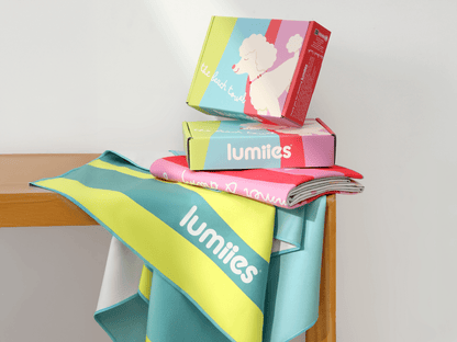 LUMIIES – Schnelltrocknendes Mikrofasertuch für Hunde - Pudel - OSSO BLU