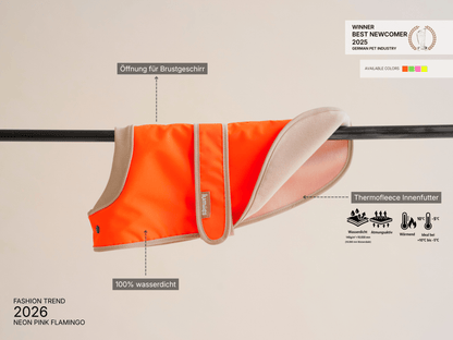 LUMIIES – Glow Raincoat Mini-Fit Hunderegenmantel Neonorange