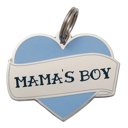 VORBESTELLUNG - Mama's Boy Pet ID Tag - OSSO BLU