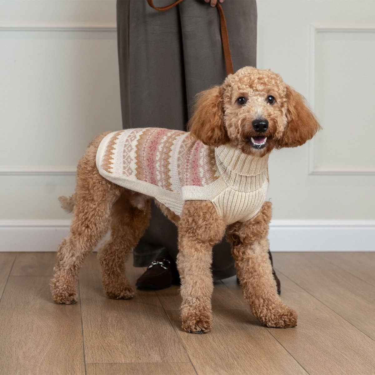 ALQO WASI – Fall Medley Alpaka-Hundepullover Altrosa