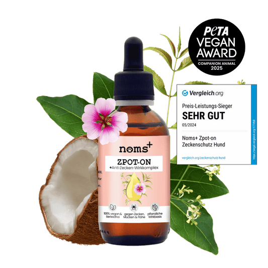 NOMS+ - Zpot-On für Hunde – Natürlicher Zeckenschutz gegen Zecken, Flöhe, Milben & Mücken - OSSO BLU
