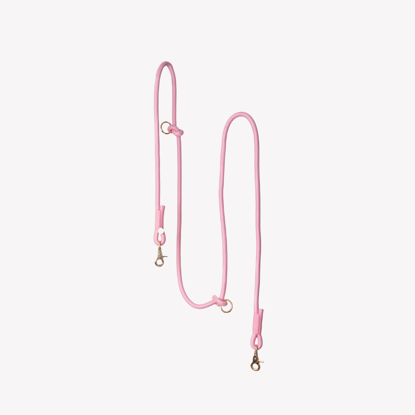 FURLOU - "Pink" - Hands-free Braided Dog Leash