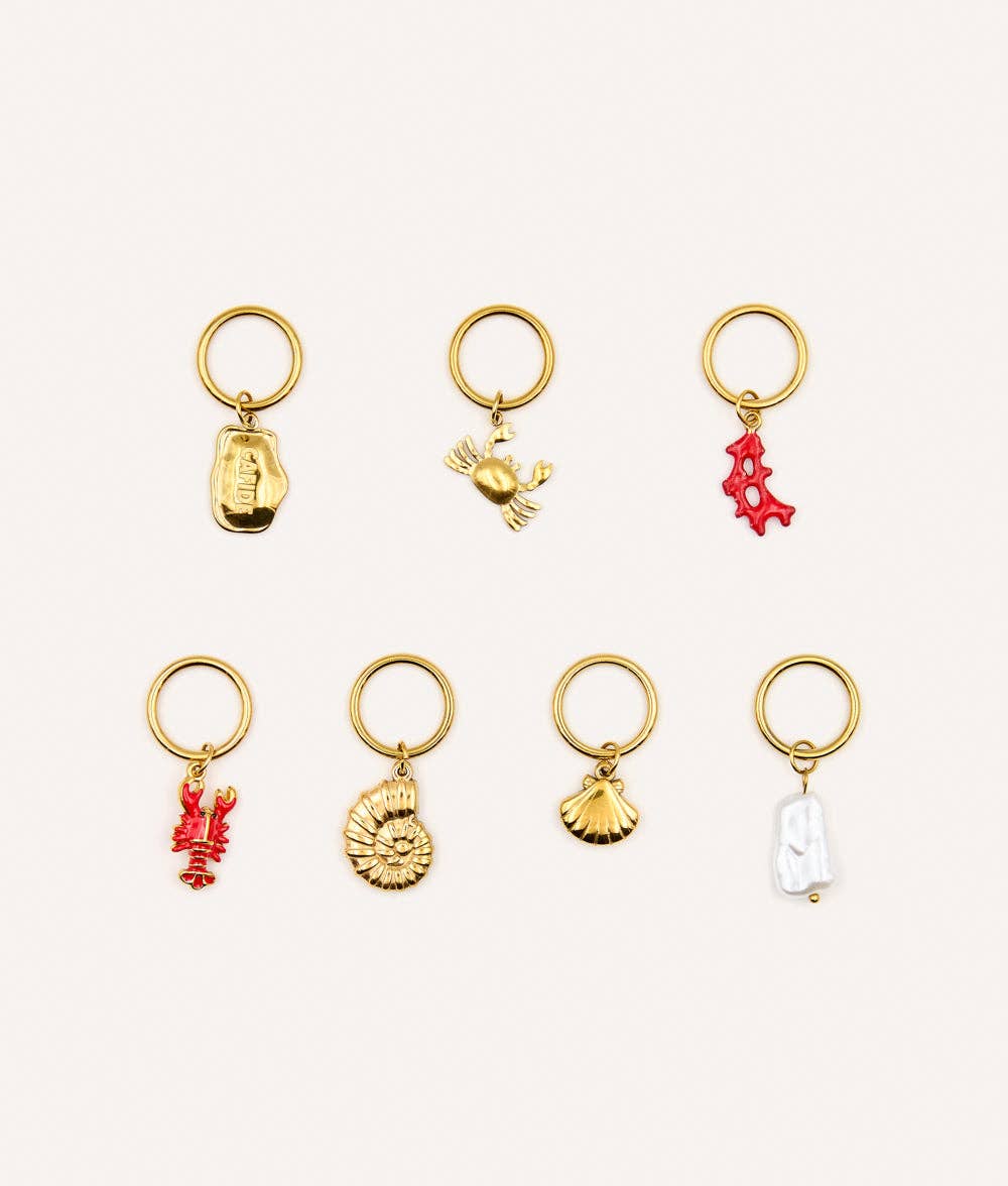 CAFIDE – Charm Set „Koralle Sira“ (7 Stück) - OSSO BLU