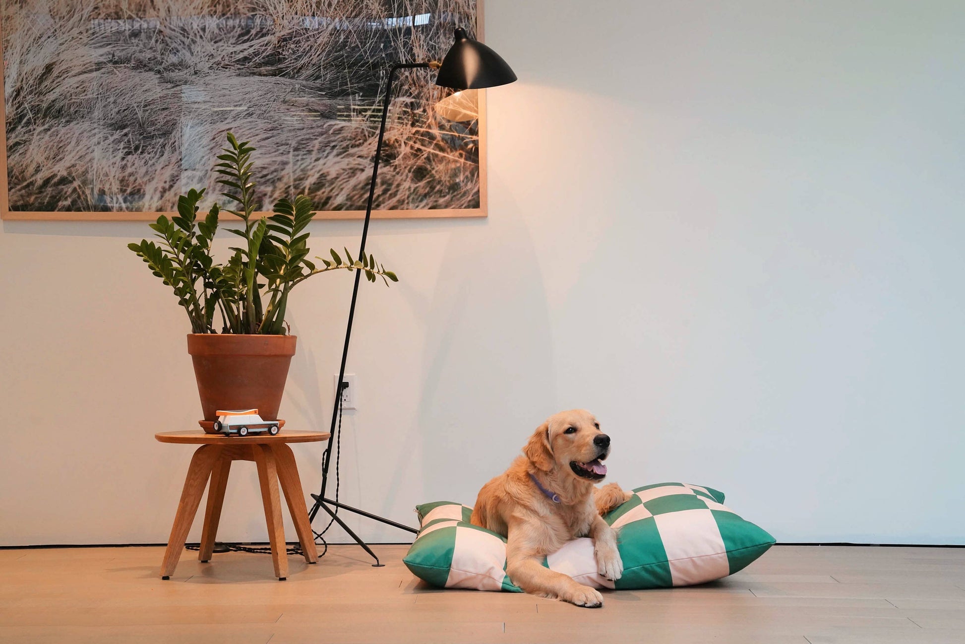 APPROVED BY FRITZ – Hundebett in Grün kariert - OSSO BLU