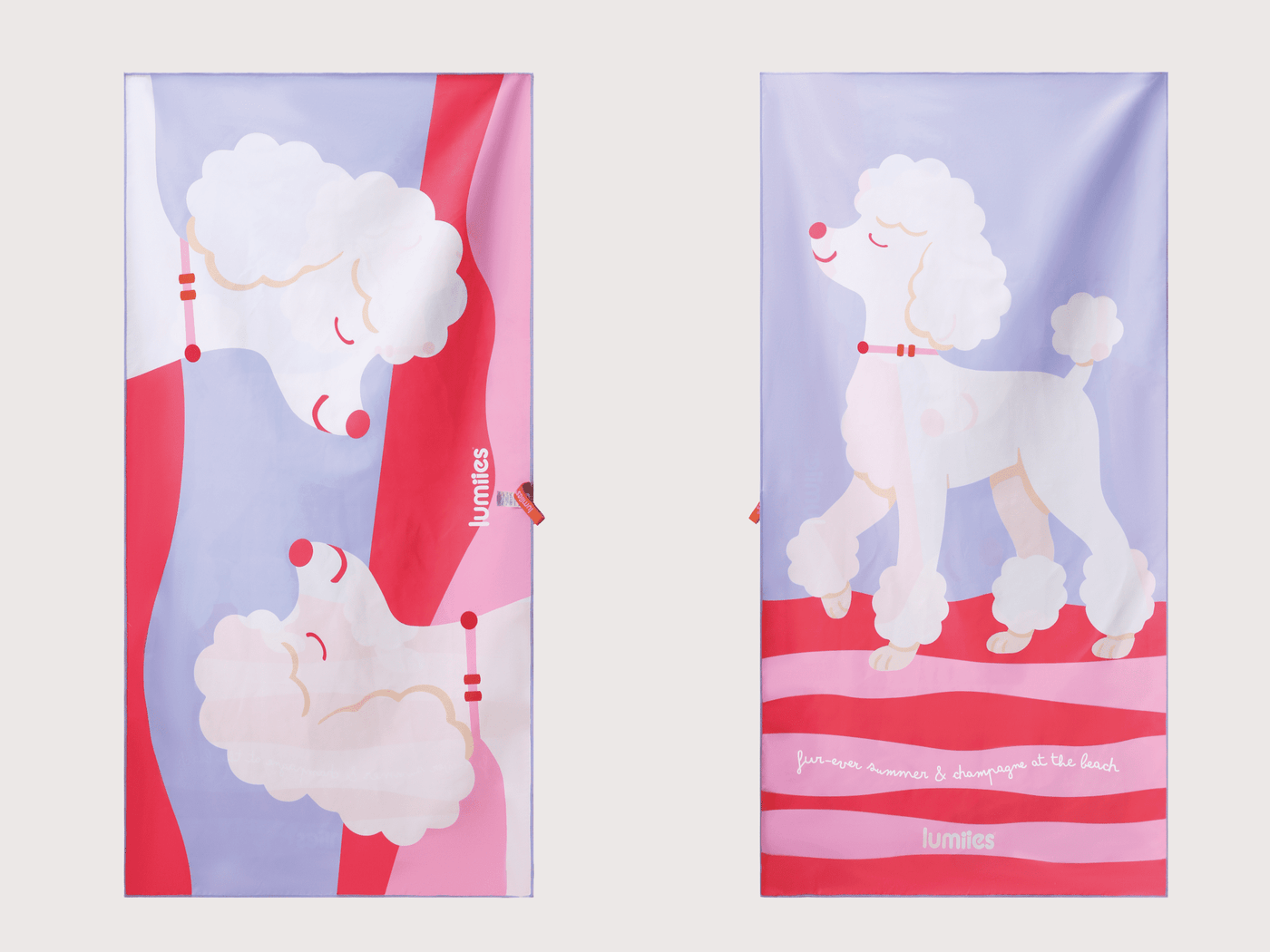 LUMIIES – Quick-Drying Microfiber Towel for Dogs - Poodle