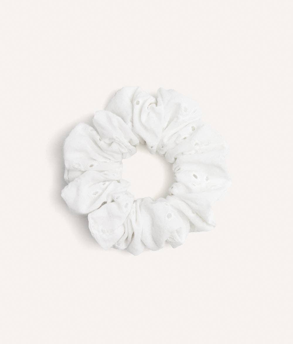 CAFIDE – Scrunchie mit Stickerei (Koralle, Noa) - OSSO BLU