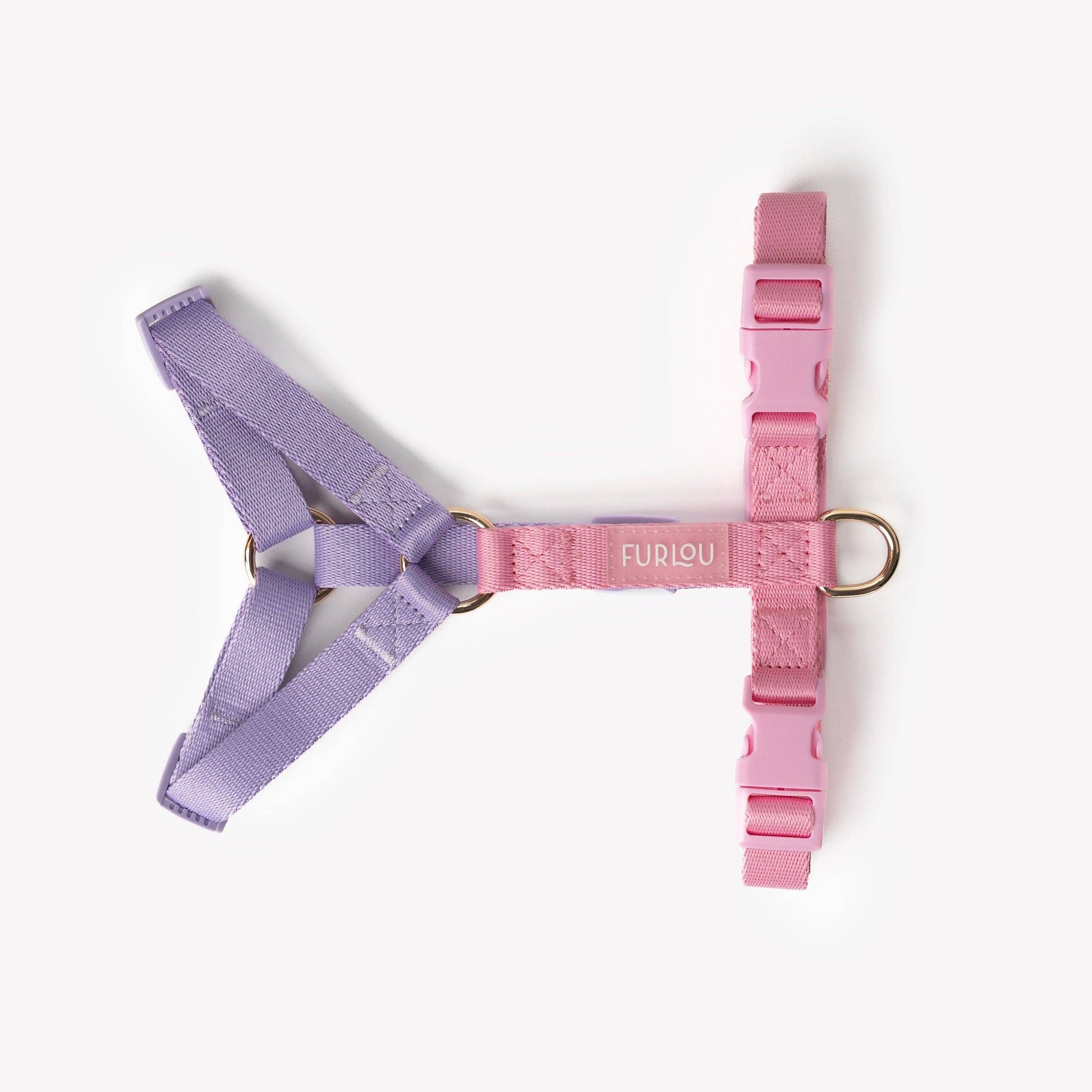 FURLOU - „Lavendel & Rosa“ – Verstellbares Hundegeschirr - OSSO BLU