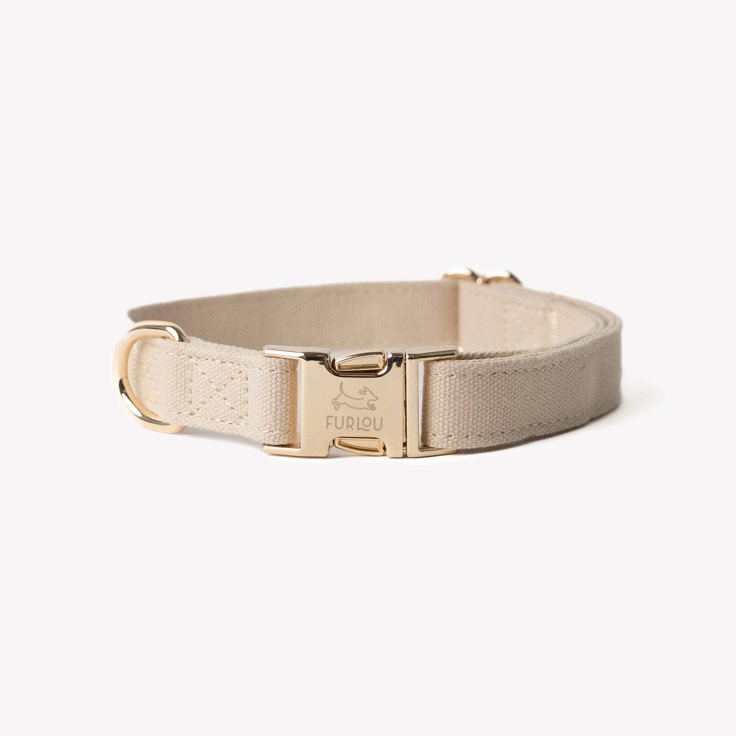FURLOU – Hundehalsband aus Baumwoll-Canvas in Tan - OSSO BLU