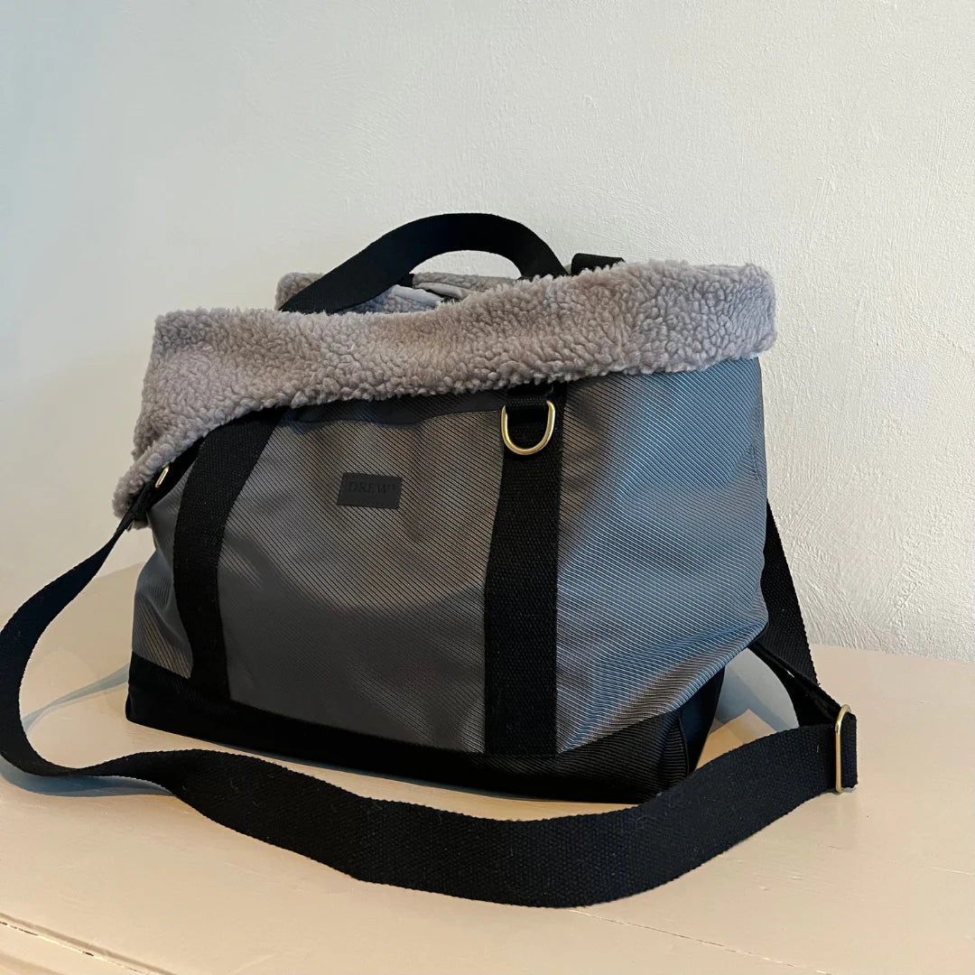 DREW'S DOGWEAR - Aspen // Sporty dog ​​bag with soft teddy fleece lining