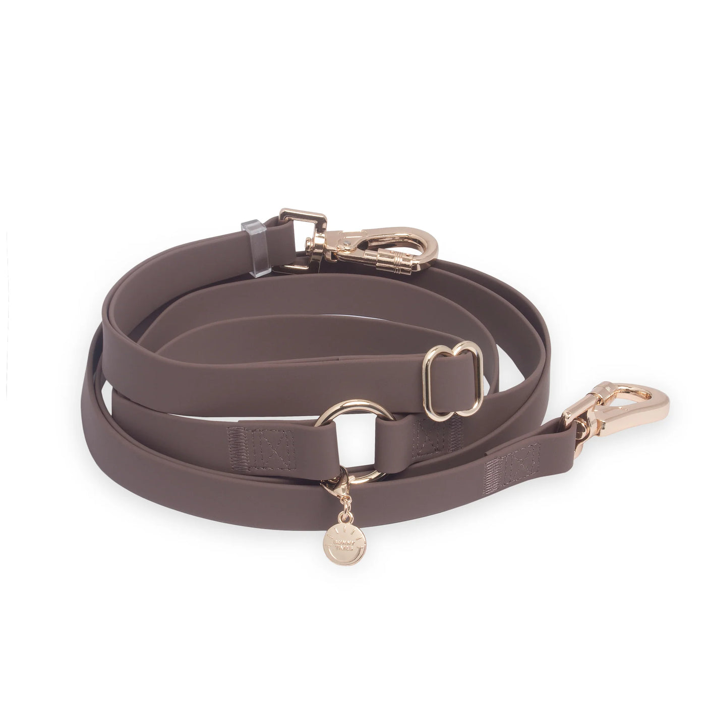 SUNNY TAILS - 4-in-1 Convertible & Multifunctional Dog Leash - Espresso Brown