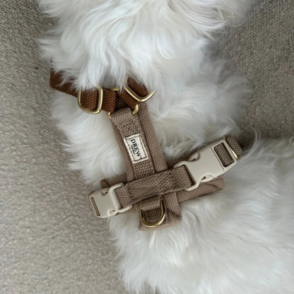 DREW'S DOGWEAR - Cortado PRO – Verstellbares Hundegeschirr (braun/beige)