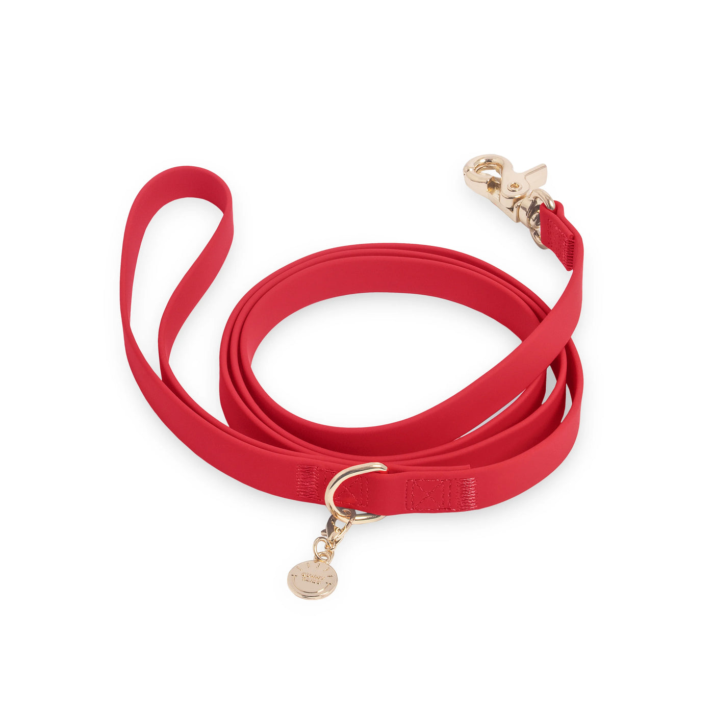 SUNNY TAILS - Waterproof Dog Leash - Cherry Red