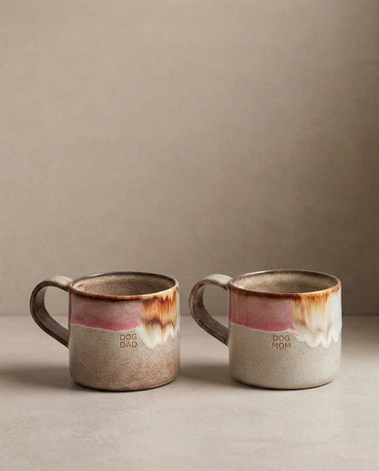 EGG BACK HOME - Melting Ice Cream Becher Set „Dog Mom & Dog Dad“ – 2er Set, 360 ml - OSSO BLU