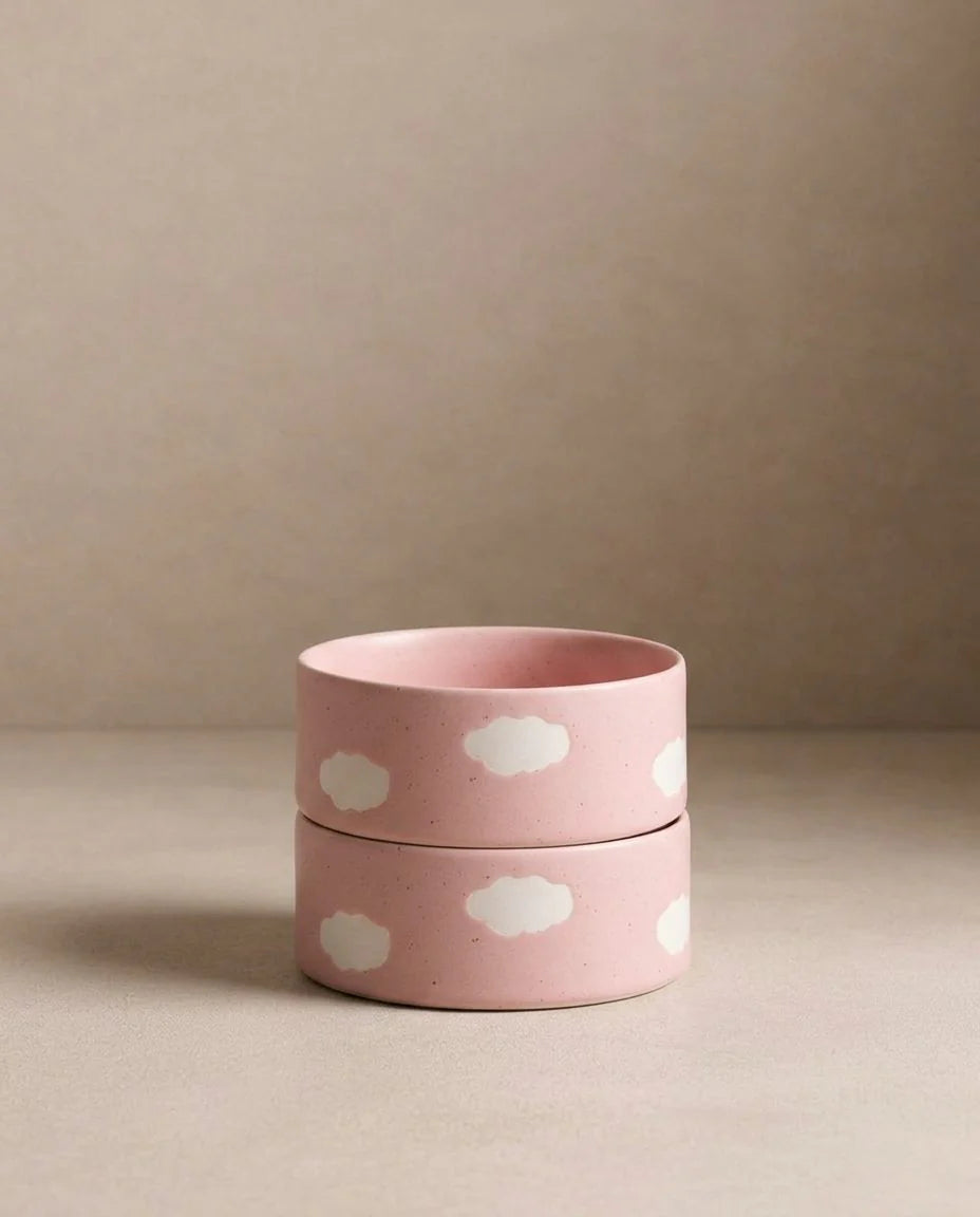 EGG BACK HOME - Cloud Futternäpfe (2er-Set) - Rosa - OSSO BLU