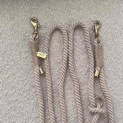 DREW'S DOGWEAR - BEIGE/ Verstellbare und weiche Hundeleine