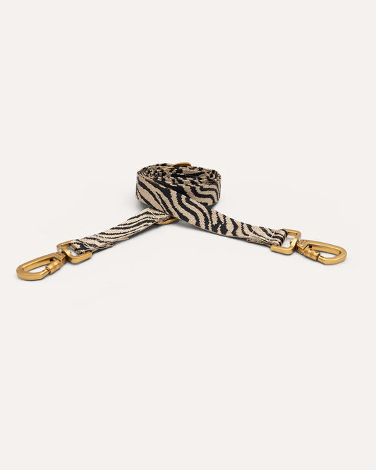 DOGGUO - Zebra Leine – Beige/Black - OSSO BLU